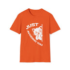 T-Shirt — 'Just Avoiding You' Tired Cat Graphic Tee (Tired jokes)