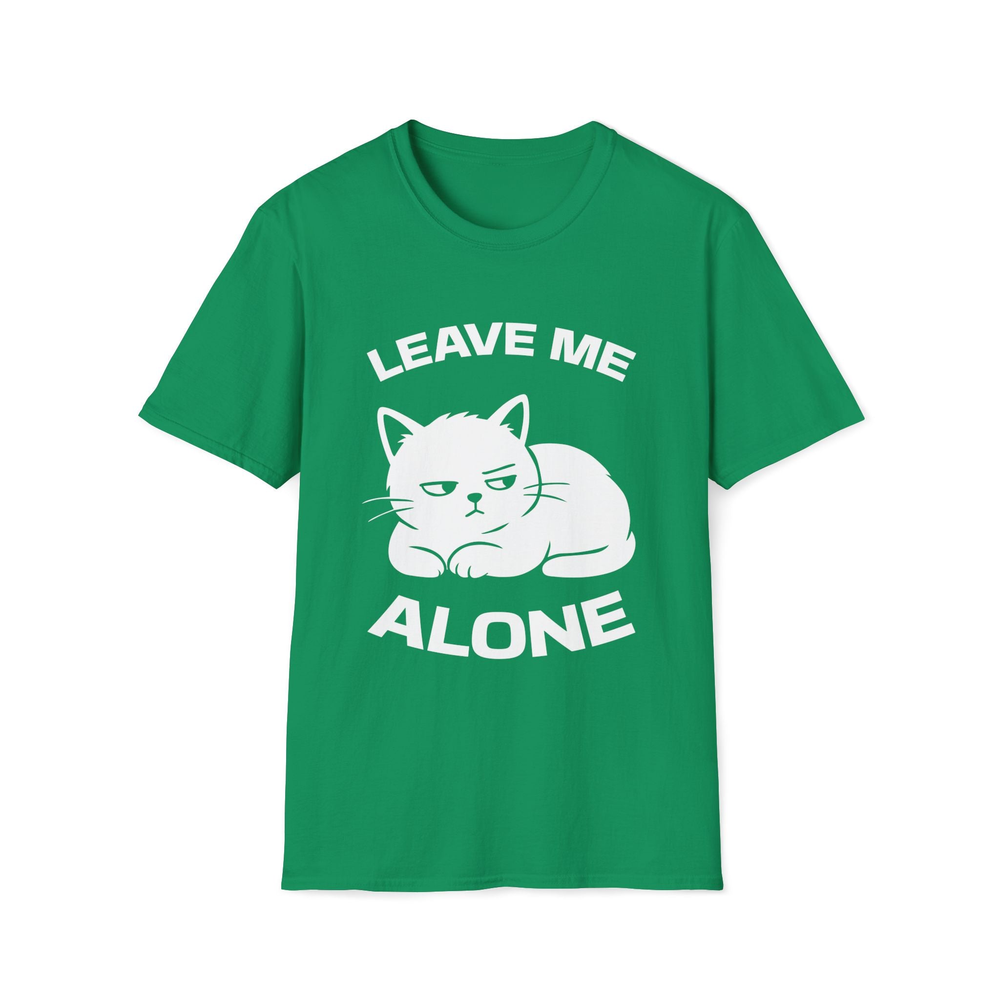 T-Shirt — 'LEAVE ME ALONE' Tired Cat Graphic Tee (Tired jokes)
