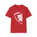 T-Shirt — 'Just Avoiding You' Tired Cat Graphic Tee (Tired jokes)