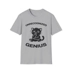 T-Shirt — 'Unrecognized Genius' Tired Cat Graphic Tee (Tired jokes)