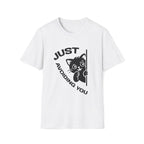 T-Shirt — 'Just Avoiding You' Tired Cat Graphic Tee (Tired jokes)