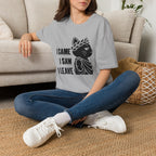 T-Shirt — 'I CAME I SAW I LEAVE' Tired Cat Graphic Tee (Tired jokes)
