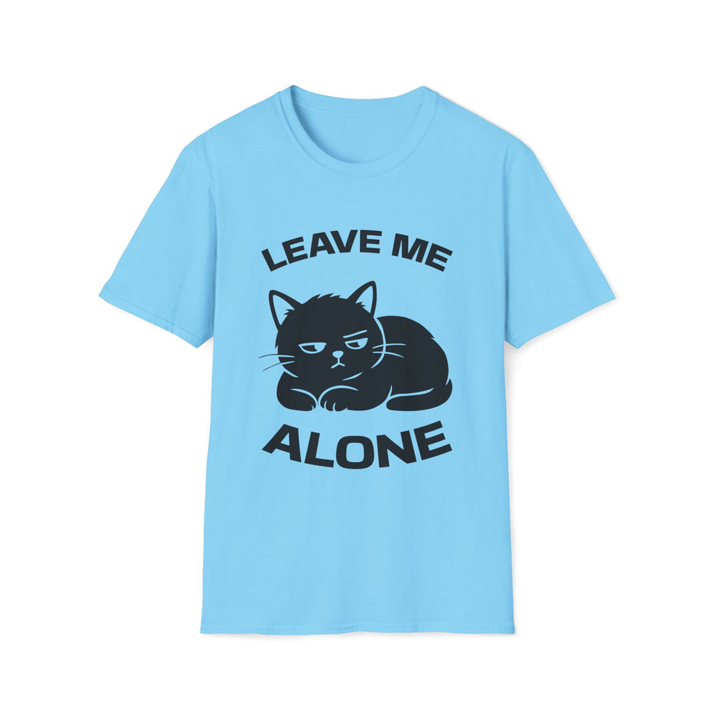 T-Shirt — 'LEAVE ME ALONE' Tired Cat Graphic Tee (Tired jokes)