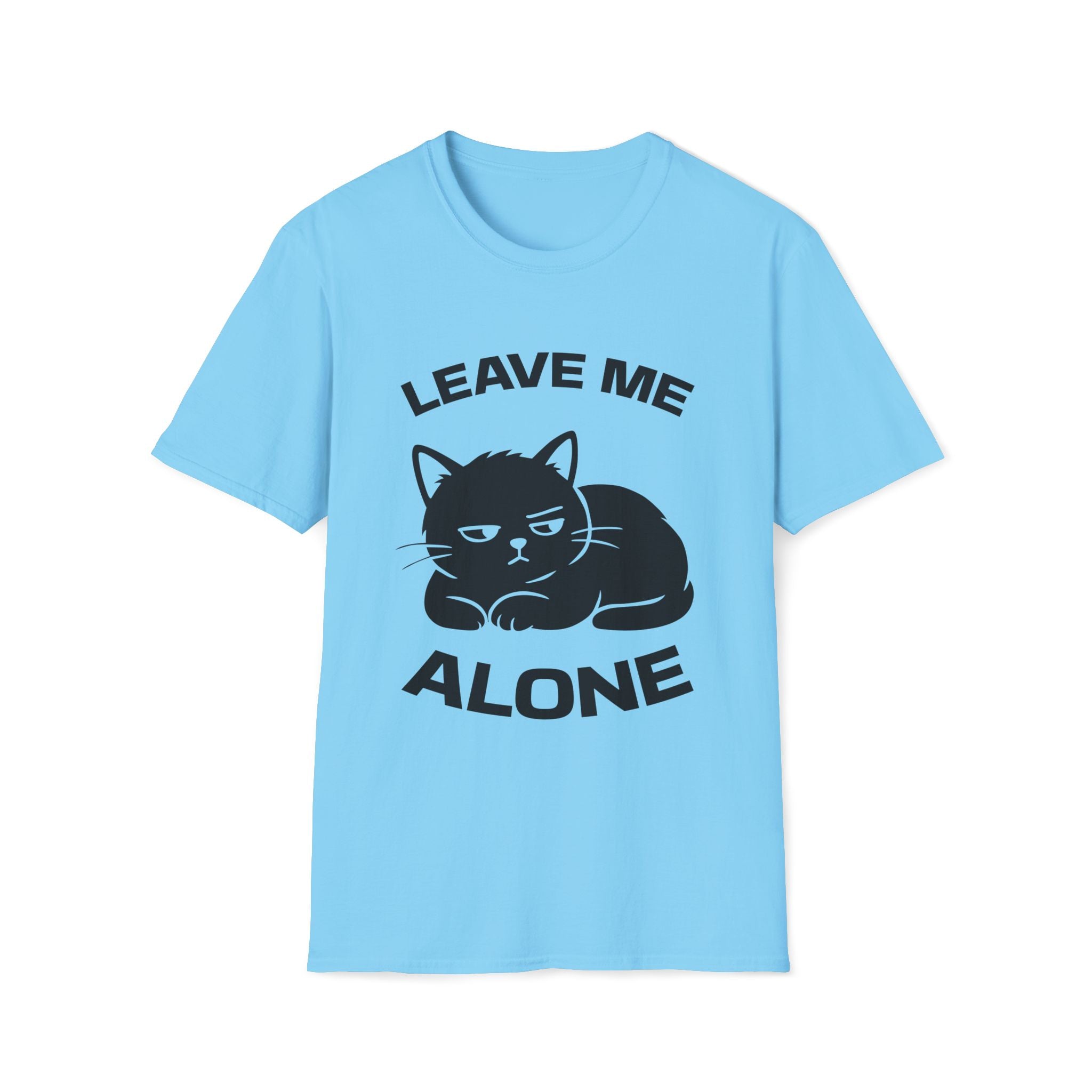 T-Shirt — 'LEAVE ME ALONE' Tired Cat Graphic Tee (Tired jokes)