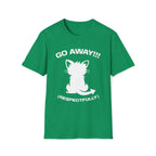 T-Shirt — 'GO AWAY RESPECTFULLY' Tired Cat Graphic Tee (Tired jokes)