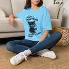 T-Shirt — 'I WILL PRETEND I DIDN'T SAW THAT' Tired Cat Graphic Tee (Tired jokes)