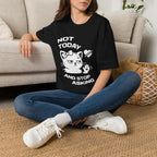 T-Shirt — 'NOT TODAY AND STOP ASKING.' Tired Cat Graphic Tee (Tired jokes)