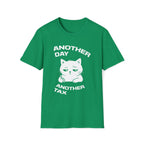T-Shirt — 'ANOTHER DAY ANOTEHR TAX' Tired Cat Graphic Tee (Tired jokes)