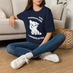 T-Shirt — 'You Overexplain I Underlisten ' Tired Cat Graphic Tee (Tired jokes)
