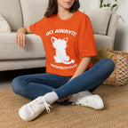T-Shirt — 'GO AWAY RESPECTFULLY' Tired Cat Graphic Tee (Tired jokes)