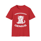 T-Shirt — 'Unrecognized Genius' Tired Cat Graphic Tee (Tired jokes)