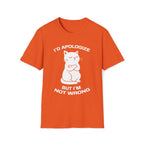 T-Shirt — 'I'd apologize but i'm not wrong' Tired Cat Graphic Tee (Tired jokes)