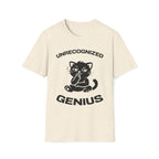 T-Shirt — 'Unrecognized Genius' Tired Cat Graphic Tee (Tired jokes)