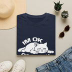 T-Shirt — 'I'm OK Go Away' Tired Cat Graphic Tee (Tired jokes)