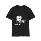 T-Shirt — 'AWAKED ANNOYED ALIVE' Tired Cat Graphic Tee (Tired jokes)