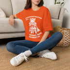 T-Shirt — 'PROCRASTINATING NO...DOING SIDE QUESTS!' Tired Cat Graphic Tee (Tired jokes)