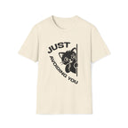 T-Shirt — 'Just Avoiding You' Tired Cat Graphic Tee (Tired jokes)