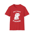 T-Shirt — 'Not Today Please' Tired Cat Graphic Tee (Tired jokes)
