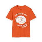 T-Shirt — 'NAPPING MY PROBLEMS AWAY' Tired Cat Graphic Tee (Tired jokes)