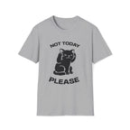 T-Shirt — 'Not Today Please' Tired Cat Graphic Tee (Tired jokes)