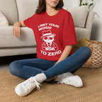 T-Shirt — 'LIMIT YOUR WORDS TO ZERO' Tired Cat Graphic Tee (Tired jokes)