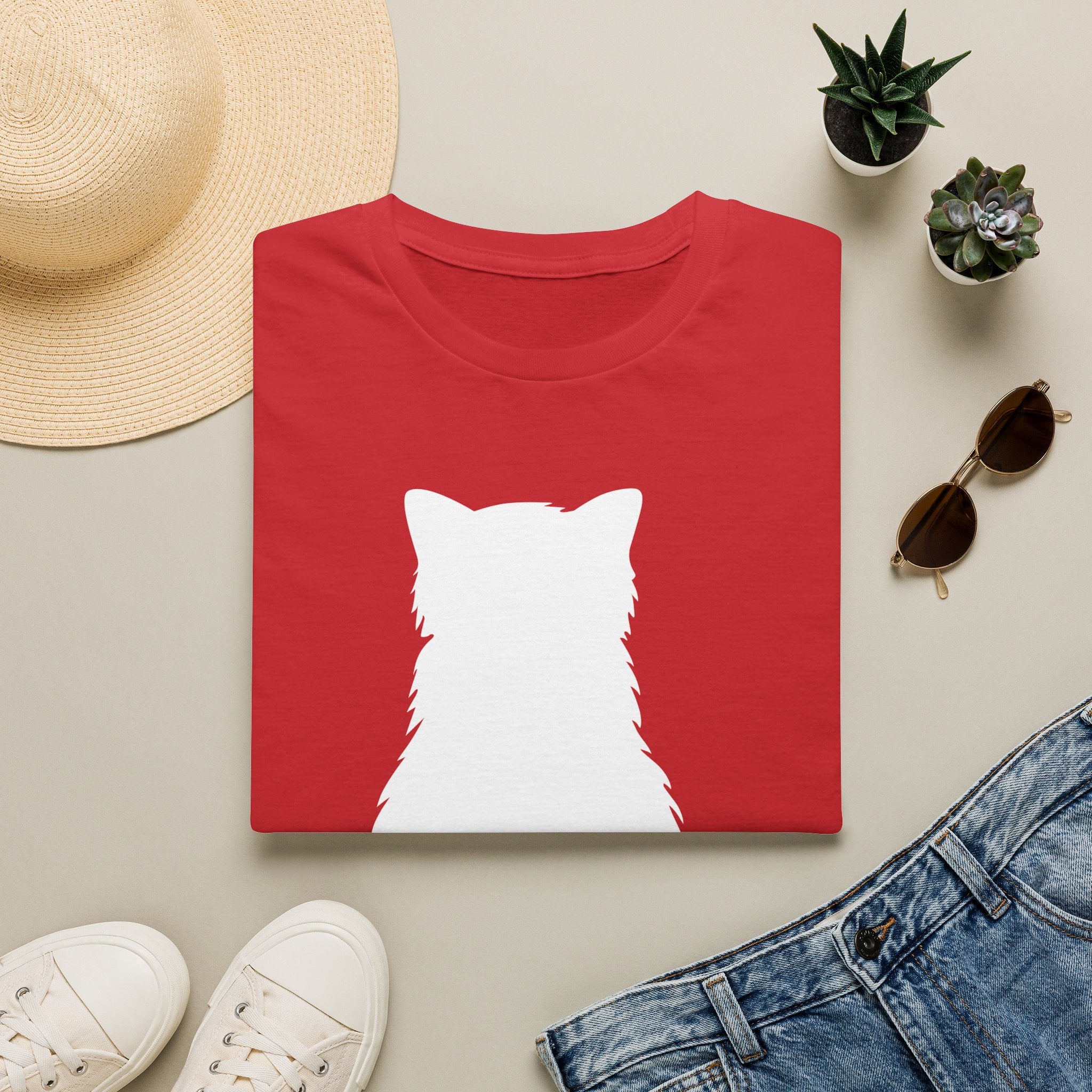 T-Shirt — 'Emotionally Unavailable' Tired Cat Graphic Tee (Tired jokes)