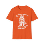 T-Shirt — 'PROCRASTINATING NO...DOING SIDE QUESTS!' Tired Cat Graphic Tee (Tired jokes)
