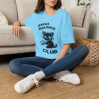 T-Shirt — 'ZERO BALANCE CLUB' Tired Cat Graphic Tee (Tired jokes)