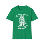 T-Shirt — 'PROCRASTINATING NO...DOING SIDE QUESTS!' Tired Cat Graphic Tee (Tired jokes)