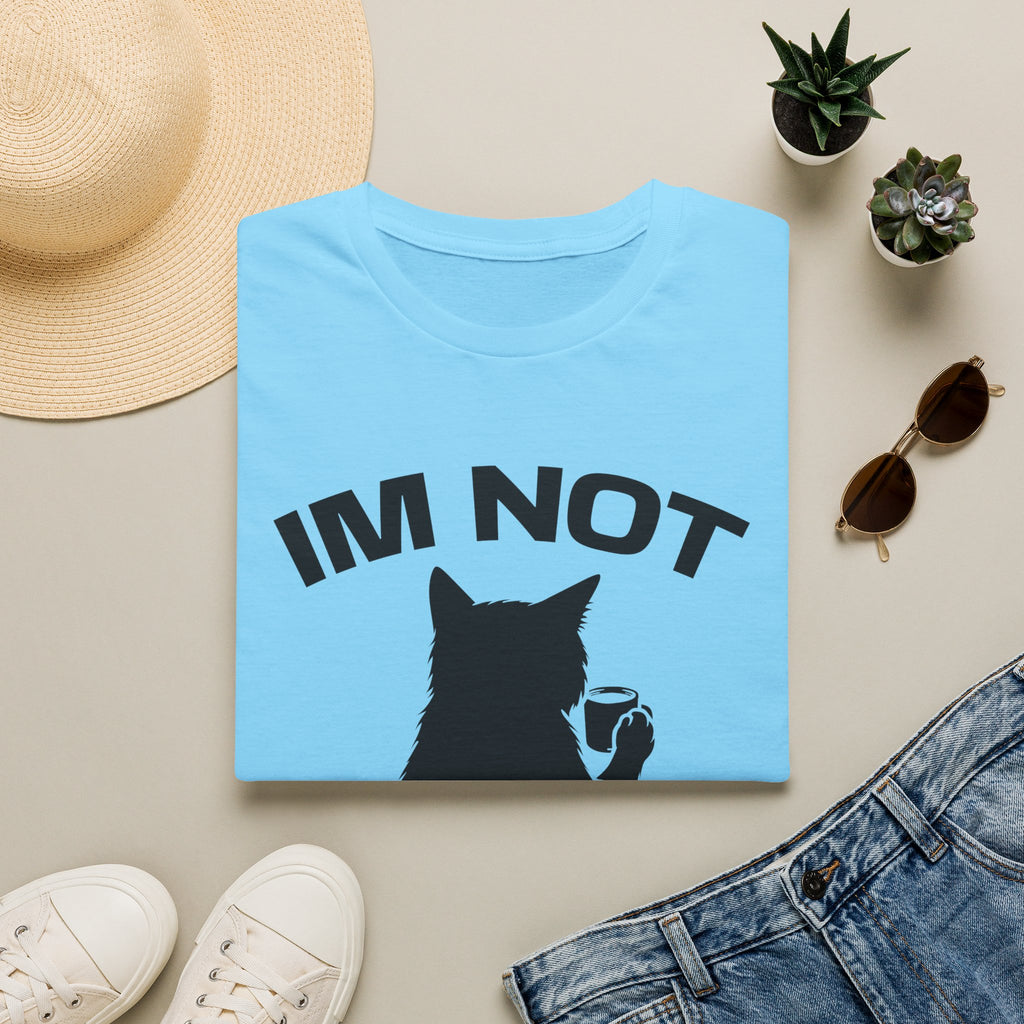 T-Shirt — 'Im NOT Your Therapist' Tired Cat Graphic Tee (Tired jokes)
