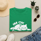 T-Shirt — 'I'm OK Go Away' Tired Cat Graphic Tee (Tired jokes)