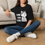 T-Shirt — 'I CAME I SAW I LEAVE' Tired Cat Graphic Tee (Tired jokes)