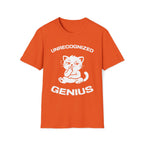 T-Shirt — 'Unrecognized Genius' Tired Cat Graphic Tee (Tired jokes)