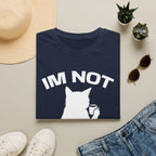 T-Shirt — 'Im NOT Your Therapist' Tired Cat Graphic Tee (Tired jokes)