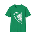 T-Shirt — 'Just Avoiding You' Tired Cat Graphic Tee (Tired jokes)