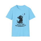 T-Shirt — 'HOWLING INTERNALLY' Tired Cat Graphic Tee (Tired jokes)