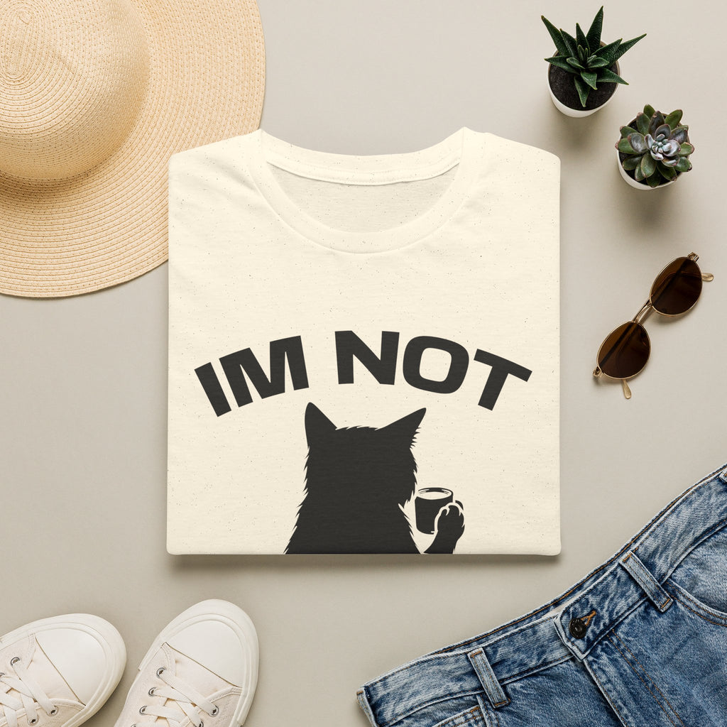 T-Shirt — 'Im NOT Your Therapist' Tired Cat Graphic Tee (Tired jokes)