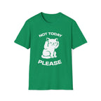 T-Shirt — 'Not Today Please' Tired Cat Graphic Tee (Tired jokes)