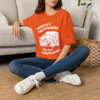 T-Shirt — 'HIGHLY MOTIVATED TO DO NOTHING' Tired Cat Graphic Tee (Tired jokes)