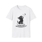 T-Shirt — 'HOWLING INTERNALLY' Tired Cat Graphic Tee (Tired jokes)