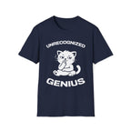T-Shirt — 'Unrecognized Genius' Tired Cat Graphic Tee (Tired jokes)