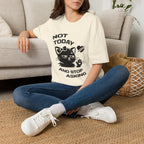 T-Shirt — 'NOT TODAY AND STOP ASKING.' Tired Cat Graphic Tee (Tired jokes)