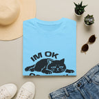 T-Shirt — 'I'm OK Go Away' Tired Cat Graphic Tee (Tired jokes)