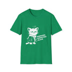 T-Shirt — 'AWAKED ANNOYED ALIVE' Tired Cat Graphic Tee (Tired jokes)