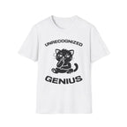T-Shirt — 'Unrecognized Genius' Tired Cat Graphic Tee (Tired jokes)