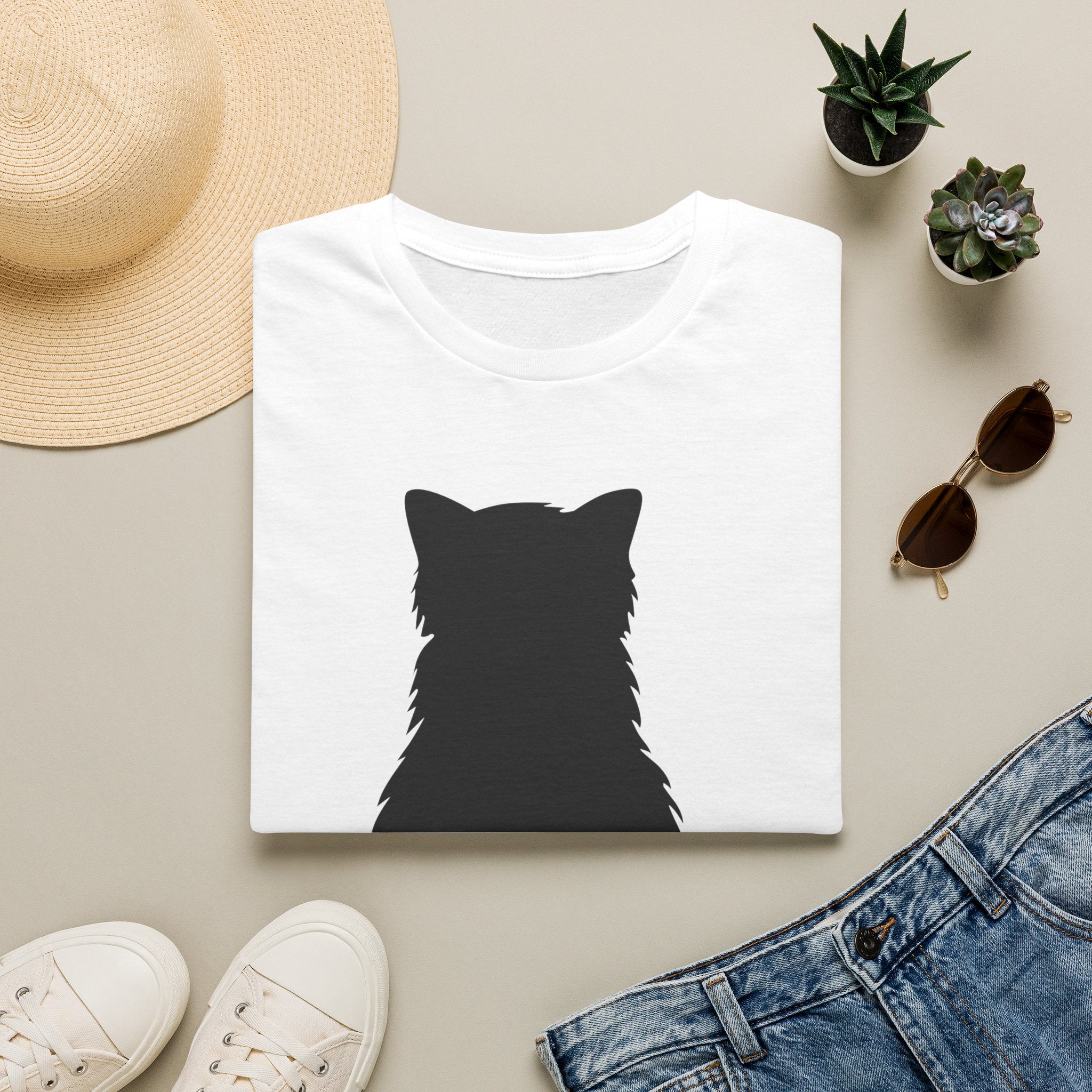 T-Shirt — 'Emotionally Unavailable' Tired Cat Graphic Tee (Tired jokes)