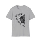 T-Shirt — 'Just Avoiding You' Tired Cat Graphic Tee (Tired jokes)